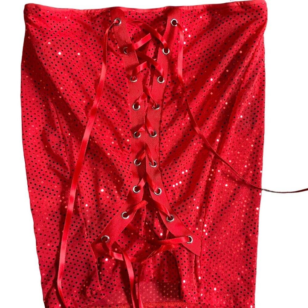NWT Corset Look Mini Skirt with built in liner (M)